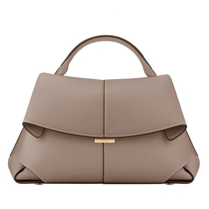 (AC)POLENE bolsas mulheres Mokki coleção europeia e americana moda couro genuíno plissado bolsas em Oferta na Shopee