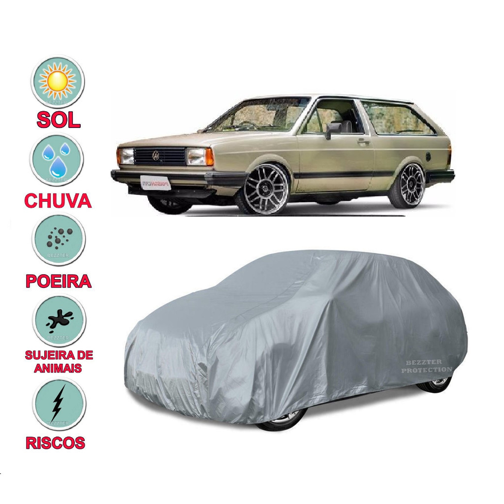 Capa cobrir carro Parati 100% Impermeável Proteção Total Bezzter em Oferta na Shopee