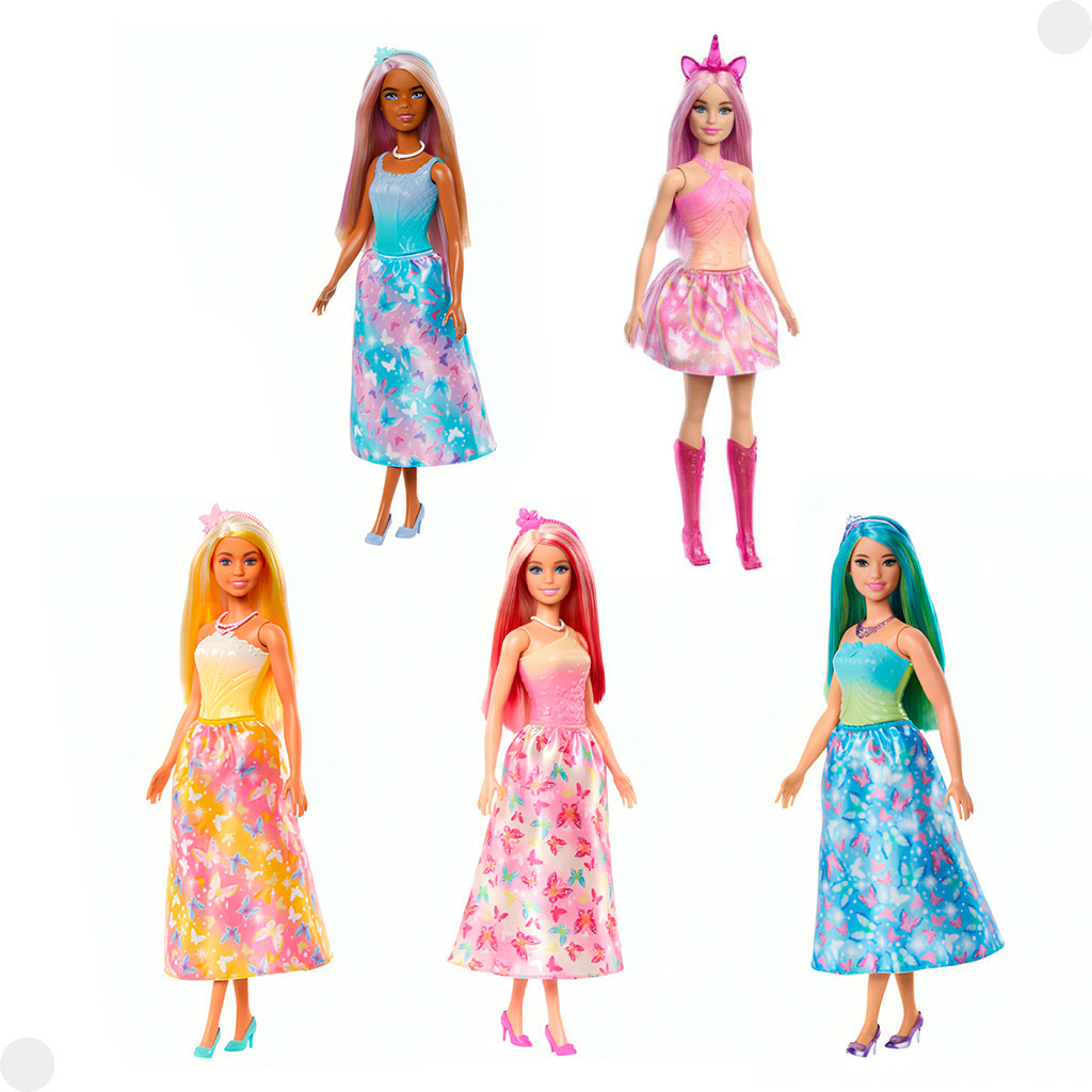 Bonecas Barbie Fantasy Princesas Coloridas HRR07 - Mattel em Oferta na Shopee