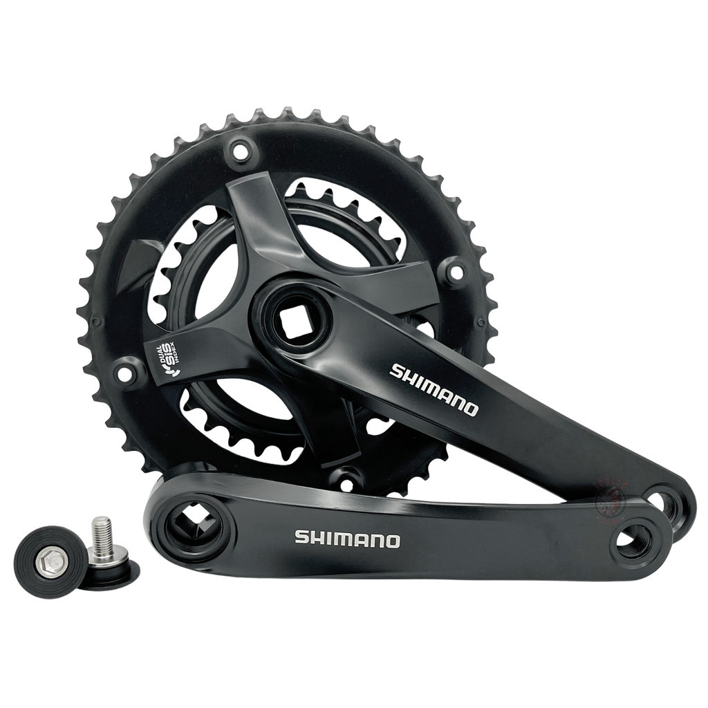 PEDIVELA SHIMANO TOURNEY FC-TY501 175MM PONTA QUADRADA - COROAS 46/30 - 2X7V / 2X8V – COM PROTEÇÃO P/ CORRENTE - Sports & Outdoors