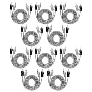 10x Cabo RCA Injetado 1 Metro Diâmetro 4 mm Listrado - Tech One em Oferta na Shopee