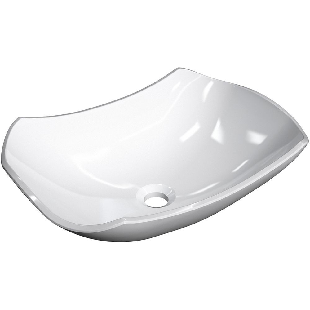 Cuba de Apoio Abaulada C01 Para Banheiro Lux L42 Branco - Lyam Decor - Home & Living