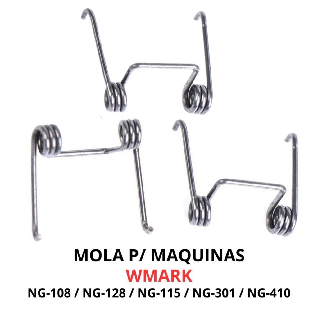 Kit 3 Molas Invertida Máquinas Wmark Ng 108 115 410 E Kemei 2600