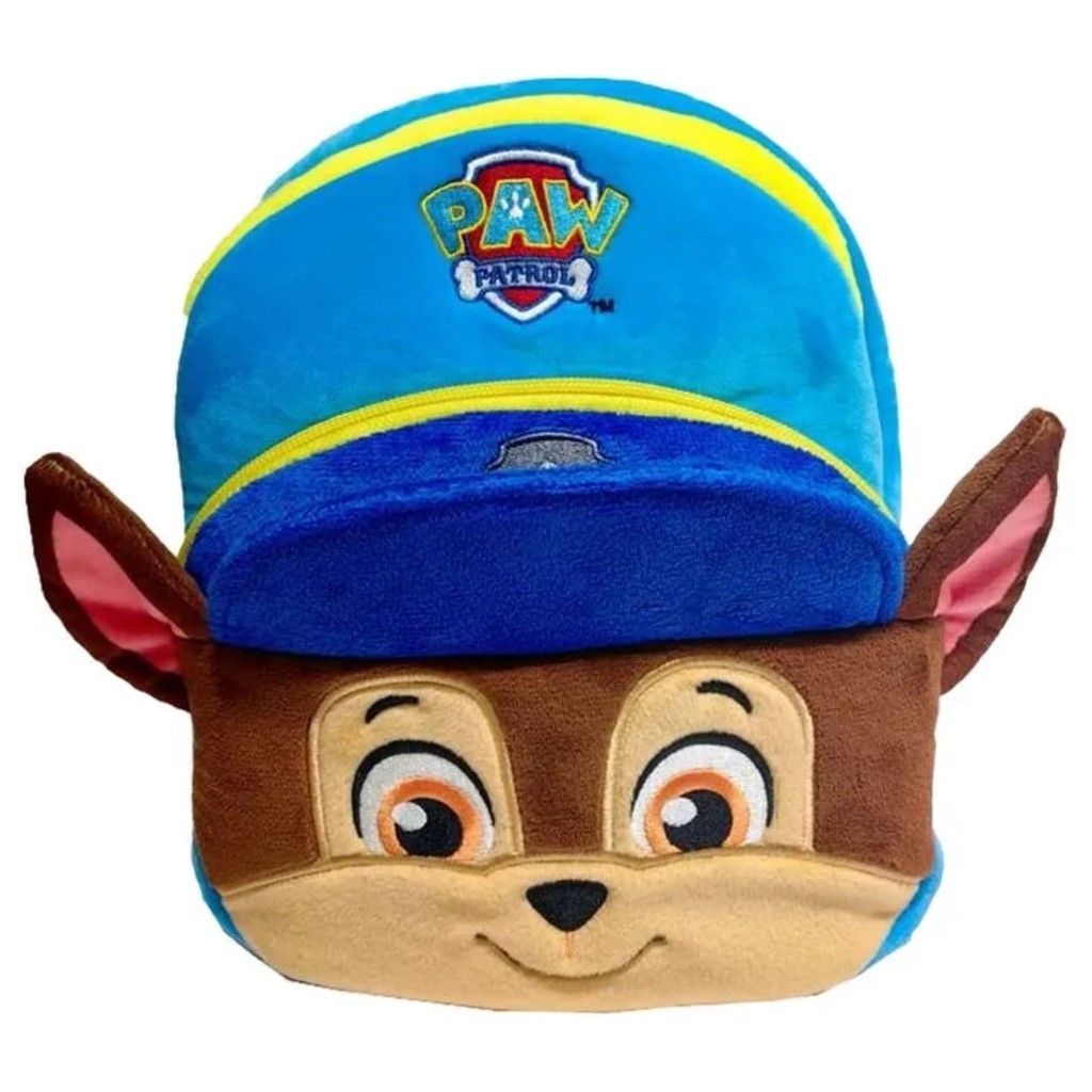 Mochila Infantil de Pelúcia do Chase com Ziper - Patrulha Canina - Paw Control - Candide 2832