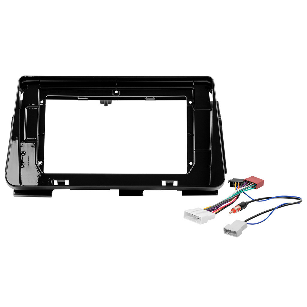 Kit Moldura Painel 10 Pol Kicks 2016 2017 2018 2019 2020 2021 2022 2023 2 Din Black Piano Chicote Som Plug Antena em Oferta na Shopee