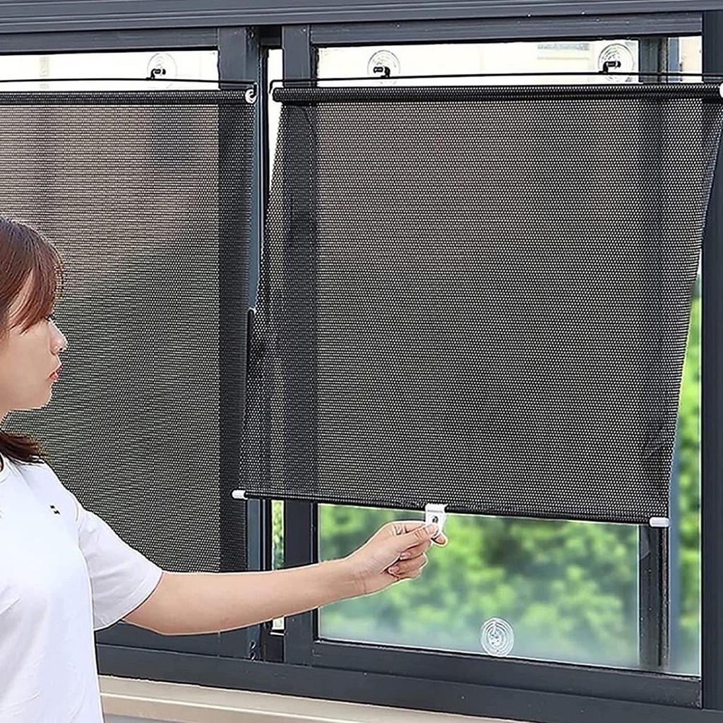 Cortina Blackout Ventosa Para Sol Janela Carro Protetor Solar Persiana Retrátil em Oferta na Shopee