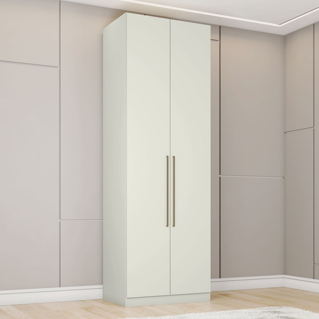 Guarda Roupa Solteiro Modulado Seletto 2 Portas Flex Areia - Henn em Oferta na Shopee