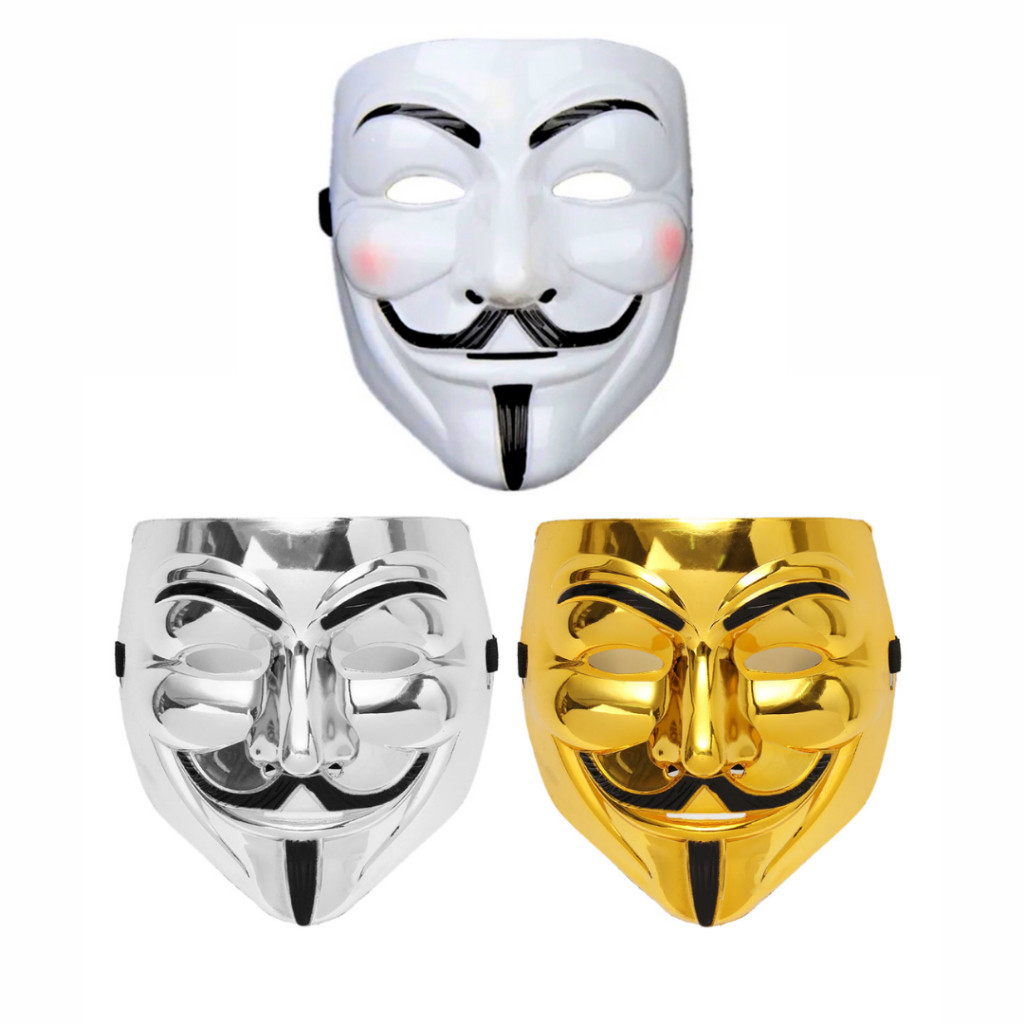 Máscara do Anonymous - V De Vingança Fantasia