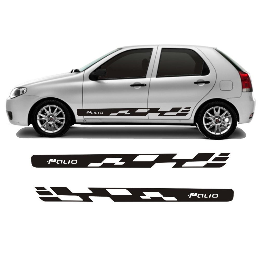 Adesivo Para Fiat Pálio Faixa PH1 Lateral 2 E 4 Portas Fire Fita Colante Faixa Adesiva Tuning Acessórios Automotivo