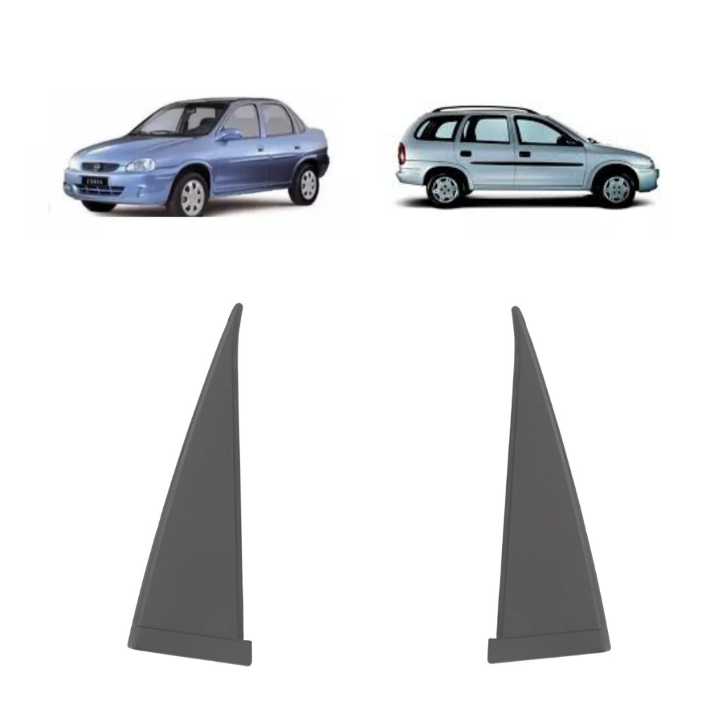Moldura Acabamento Interna Porta Traseira Aplicação Externo Corsa Classic 2002 A 2016 Corsa Wagon 1999 A 2003 Preto