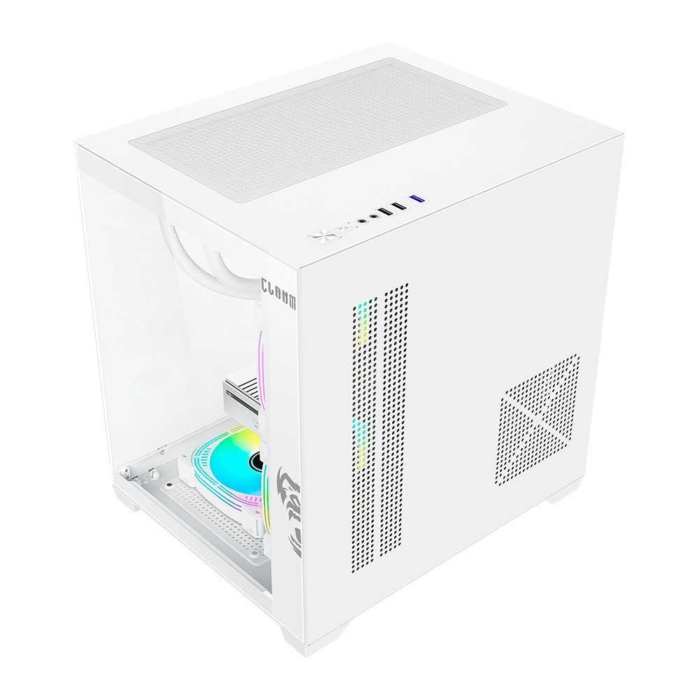 Gabinete Gamer MID TOWER para Placa Mãe Micro ATX / ITX Branco