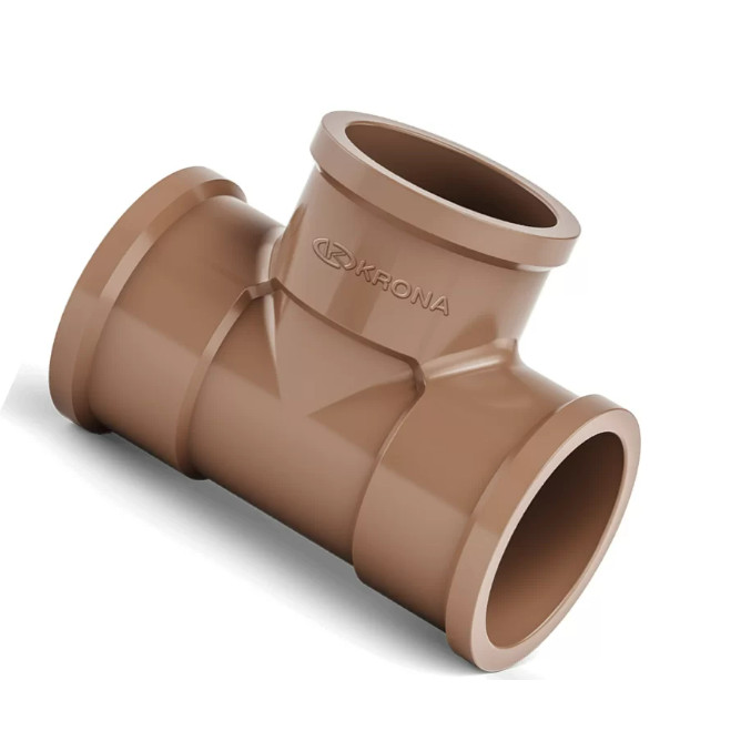 TEE MARROM SOLDAVEL LLL KRONA - 25MM X 3/4"