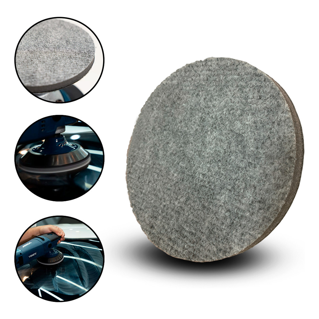 Boina de Carpete Vonixx 5” - Polimento de Vidros com Alto Desempenho na Remoção de Riscos e Marcas de Chuva Ácida em Oferta na Shopee