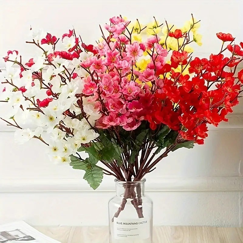 1 Galho de Cerejeira, Flores de Pessegueiro P/ Decoração Casamento, Arranjos, Decorar Festas e casa - 1 Galho Avulso
