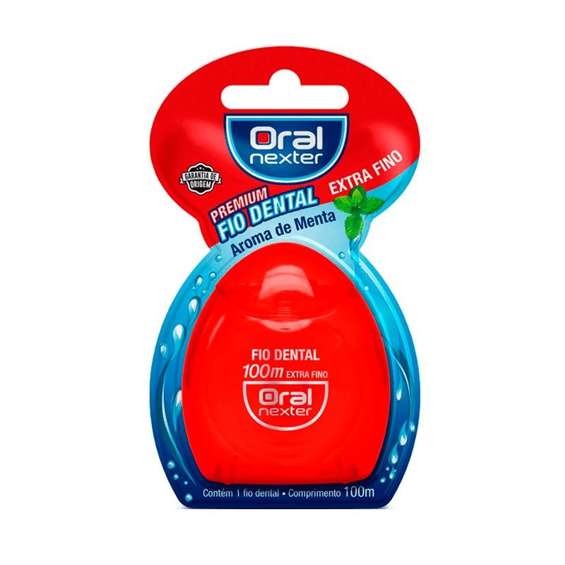 Fio Dental Premium Oral Nexter Extra Fino Menta 100m em Oferta na Shopee