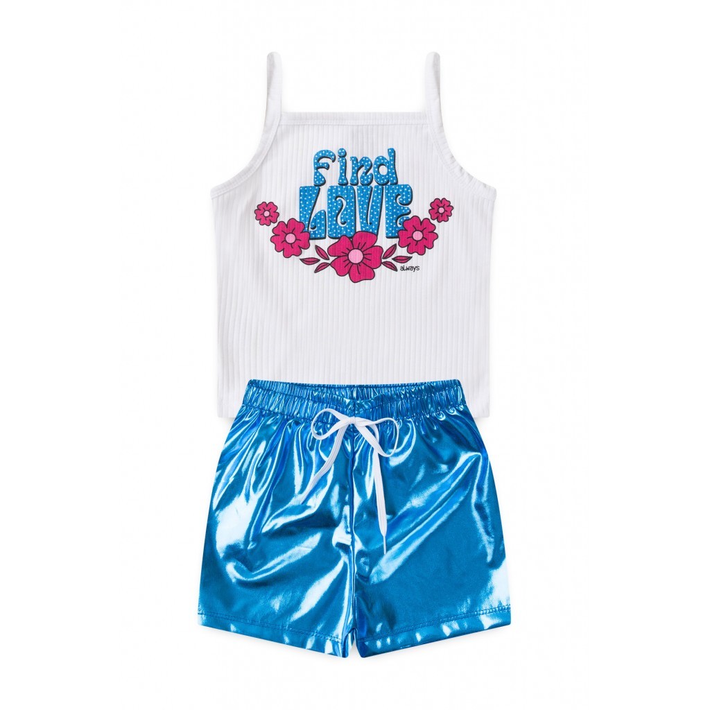 Conjunto Infantil Feminino Encontrar Amor - Baby & Kids Fashion
