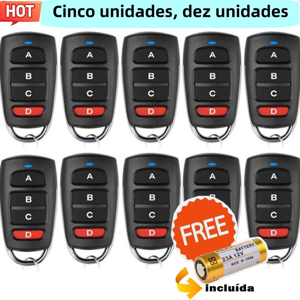 5/10pcs Controle Remoto 433 MHz para Controle de Porta Controle Eletrônico de Portão PPA, GAREN