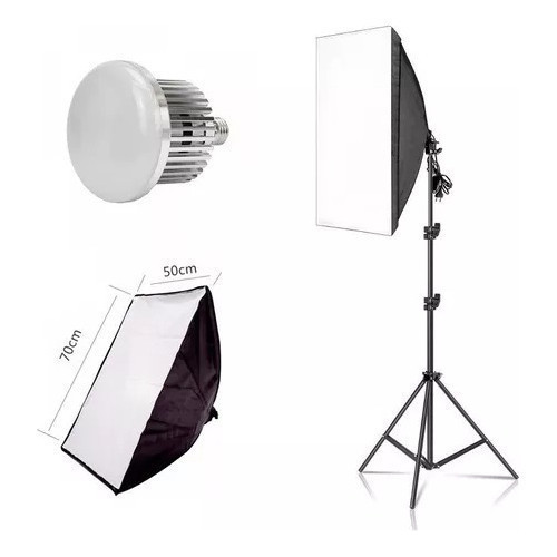 Kit Softbox 50x70cm Iluminador Led Estúdio Live Controle em Oferta na Shopee
