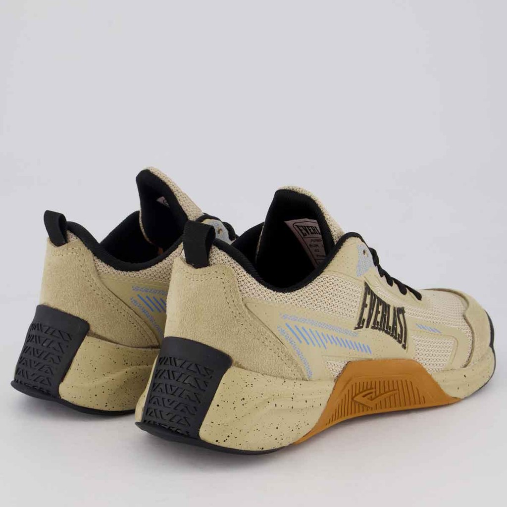 Detalhes do Tênis Everlast Jump 5 Low Bege e Preto