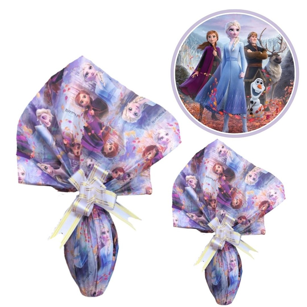 25 FOLHAS PARA OVOS DE PÁSCOA FROZEN 2 69x89 LICENCIADA CROMUS - Stationery