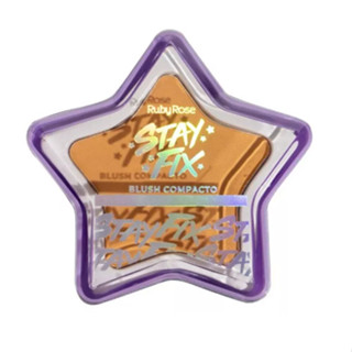 Ruby Rose Stay Fix blush compacto de longa duração 5.3gr tom ST30 em Oferta na Shopee