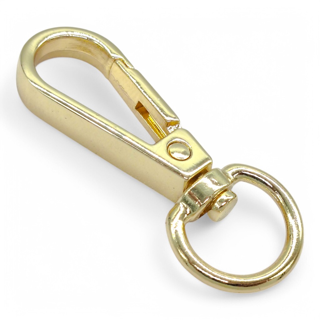 Mosquetão para Bolsa 12mm 10 Und Dourado Cataforético