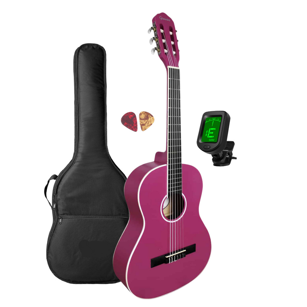 Violão Giannini 3/4 Rosa N6 PKS Pink Satin + Acessórios