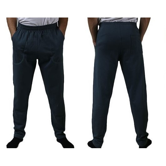 Calça Moletom Masculina Adulto Flanelada Algodão Lisa Sem Punho