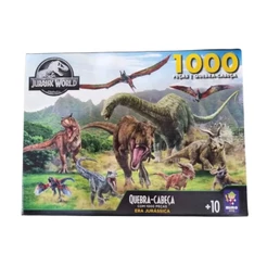 Quebra-Cabeça 1000 Peças Era Jurássica Jurassic World Dinossauros Mimo Toys 2092