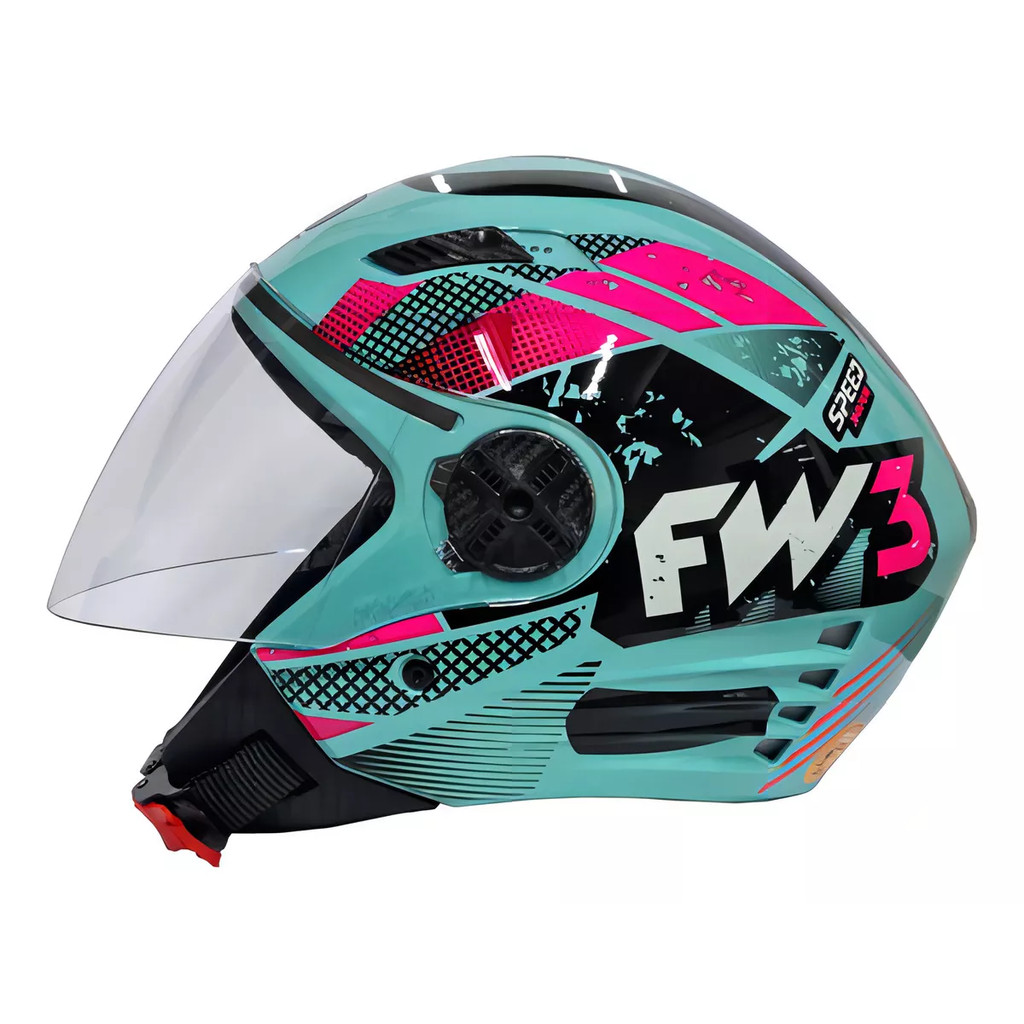 CAPACETE FW3 X OPEN SPEED ABERTO em Oferta na Shopee