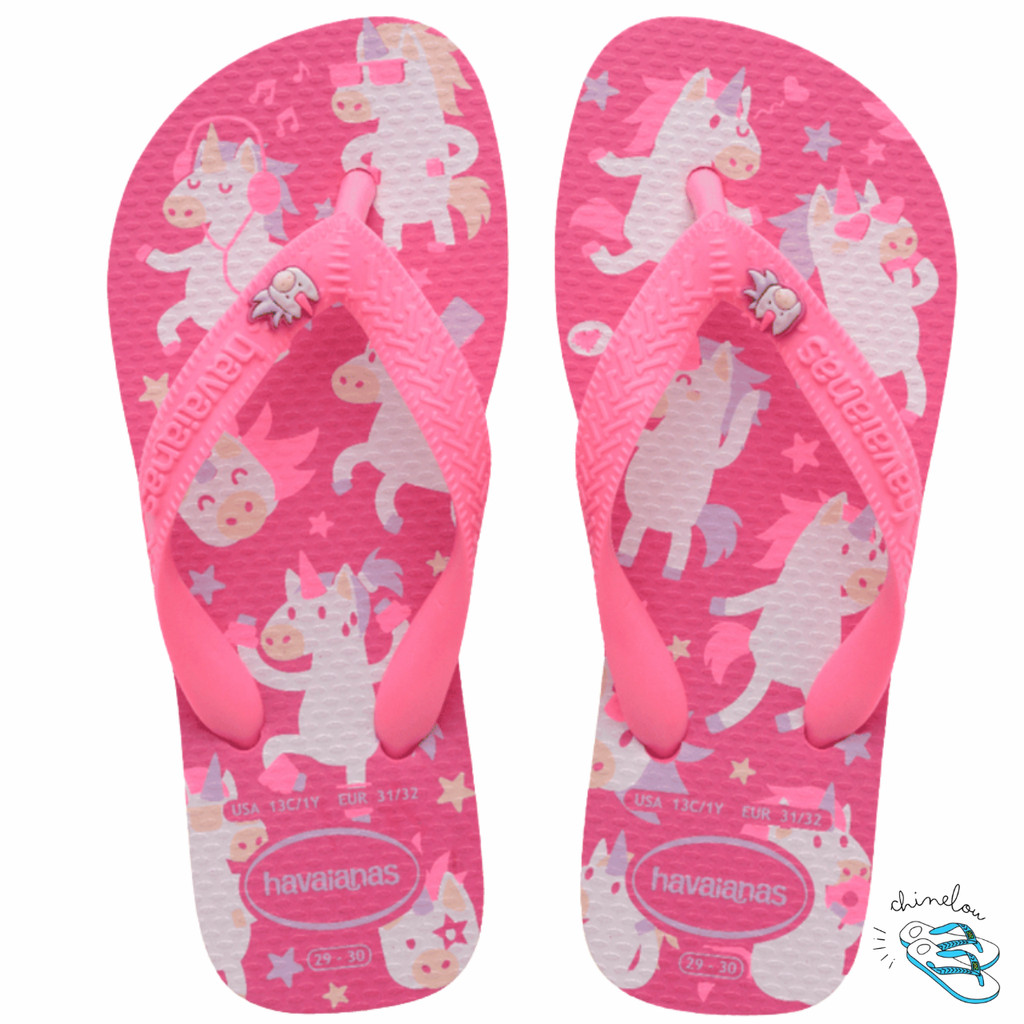 Sandalia Chinelo Havaianas Kids Fantasy Fantasia Menina Feminino Infantil Original