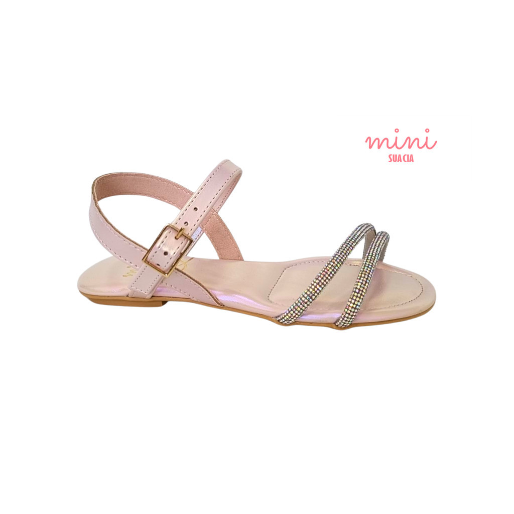 SANDALIA INF. FEM. MINI NAPA BOREAL ROSA BALLET