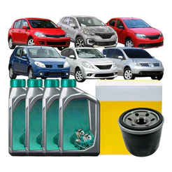 Kit 04 Óleo Motor Sintético Petronas Selenia 5w30 E Filtro De Oleo Nissan March Versa Livina Grand Livina