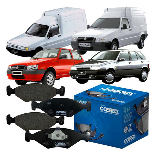 Jogo Pastilha Freio Dianteira Cobreq Fiat Fiorino Tipo Uno em Oferta na Shopee