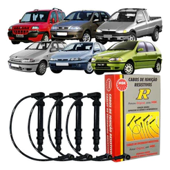 Jogo Cabo Vela Ngk Fiat Brava Marea Doblo Strada Siena