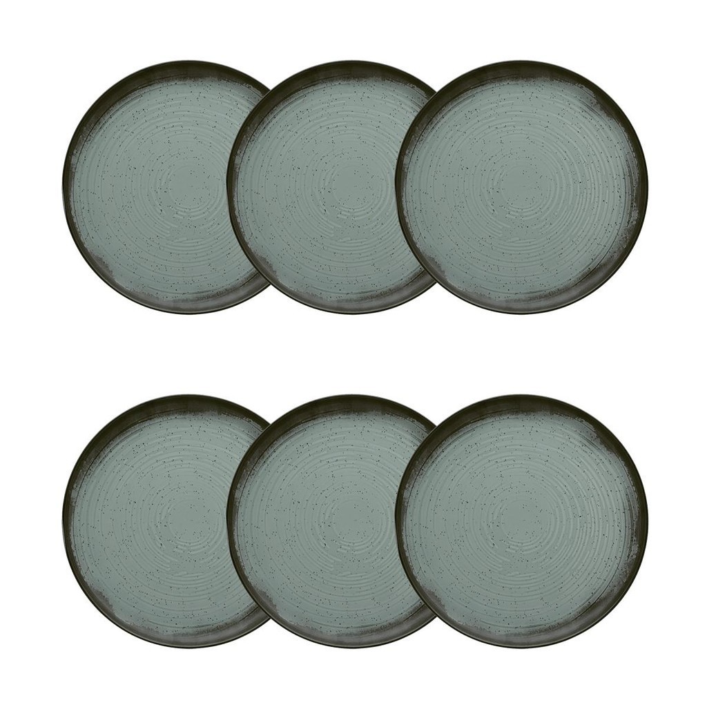 Jogo de 6 Pratos Sobremesa 20 Cm OxfordFlat Pacífico em Oferta na Shopee