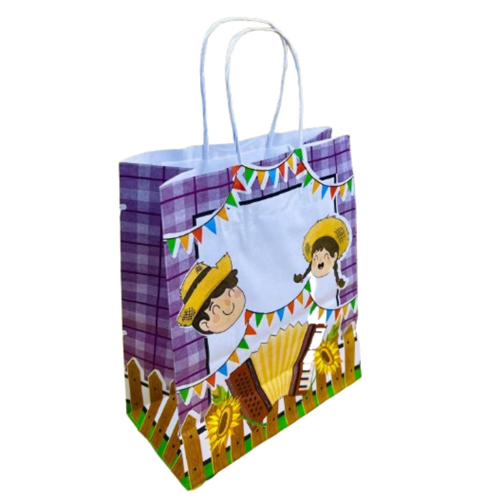 10~50 SACOLAS FESTA JUNINA SANFONA 17,5 X 8,5 X 21,5 (LC) - REF:3597 (CHOCO) · foto 2