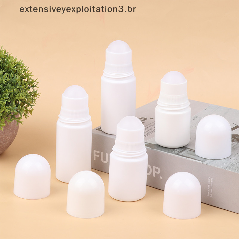 EEBR 25/30/50/60ML Sub-Garrafas Plásticas De Bolas De Rolo De Névoa Para Viagem Frasco Recarregável Acessórios De Desodorante Bricolagem .