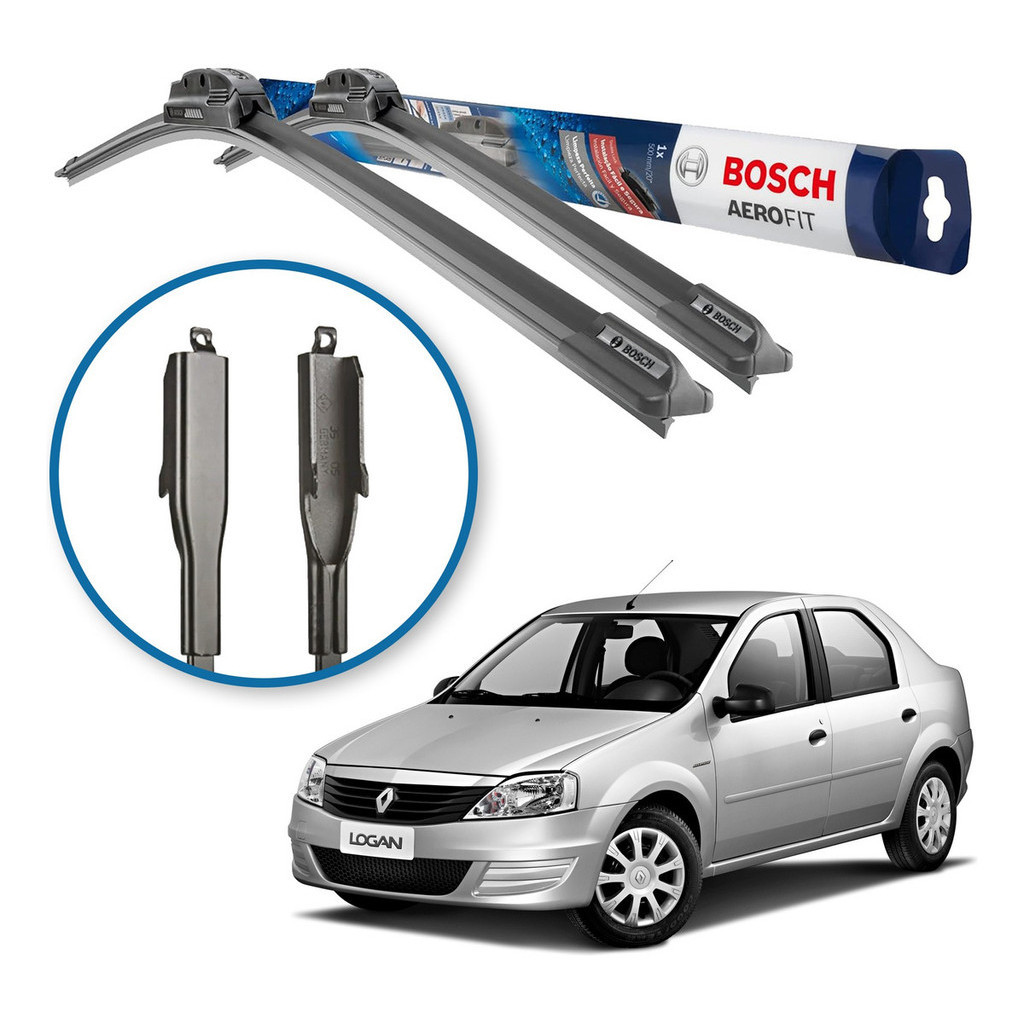 Palheta Limpador Para Brisa  Bosch Renault Logan 2014 A 2023 em Oferta na Shopee