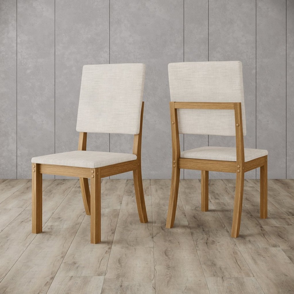 Kit 2 Cadeiras para Sala de Jantar Milla Nature - Home & Living