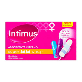 Absorvente Interno Super Intimus Caixa 8 Unidades