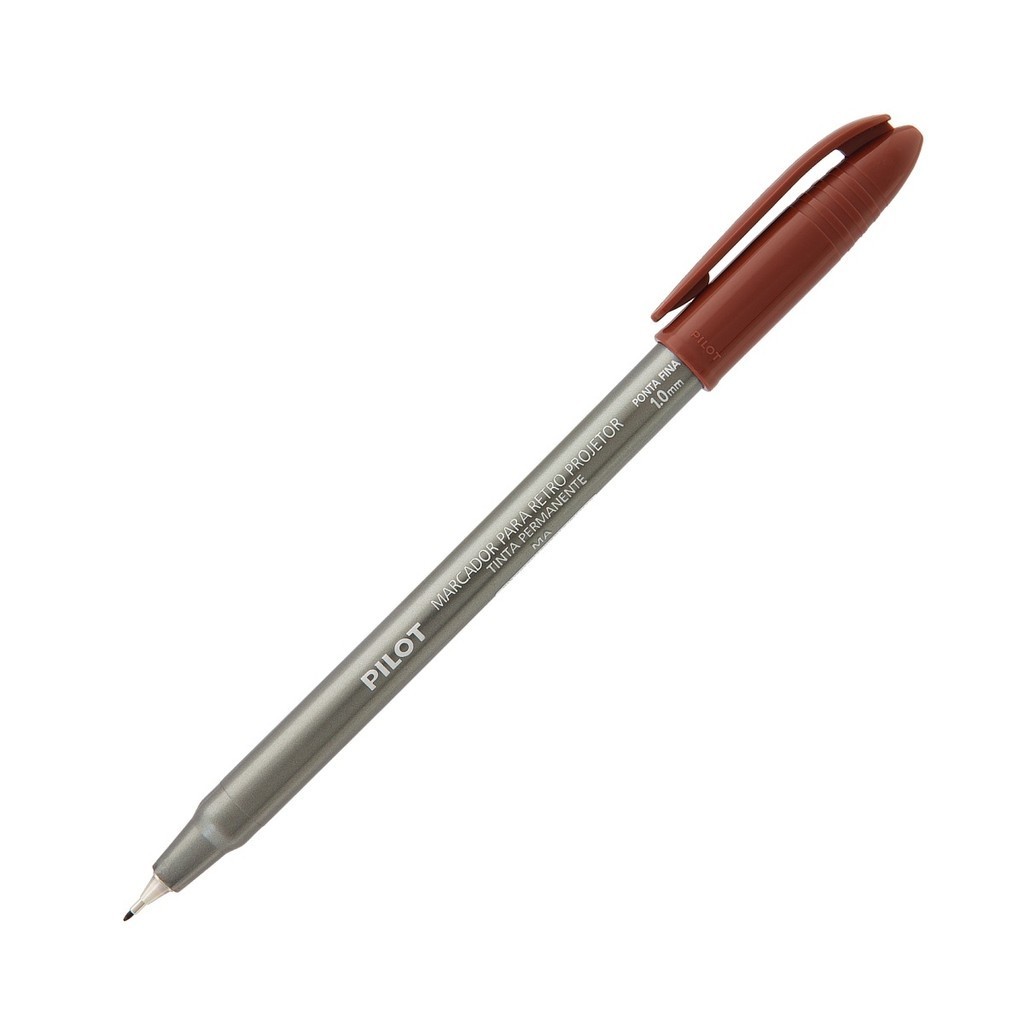Marcador Para Retro Projetor Marrom 1.0mm Pilot Marrom