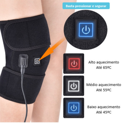 Joelheira Elétrica de Aquecimento Fisioterapia USB Para Alivio De Dores No Joelho Infravermelho em Oferta na Shopee