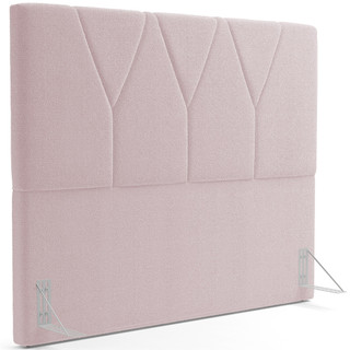 Cabeceira Cama Box Casal Quenn 160 cm Aurora W01 Bouclê Rosê - Lyam Decor em Oferta na Shopee