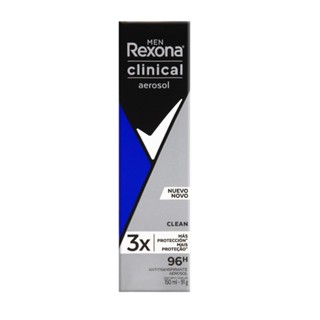 Desodorante Aerosol Rexona Men Clinical Clean 150ml em Oferta na Shopee
