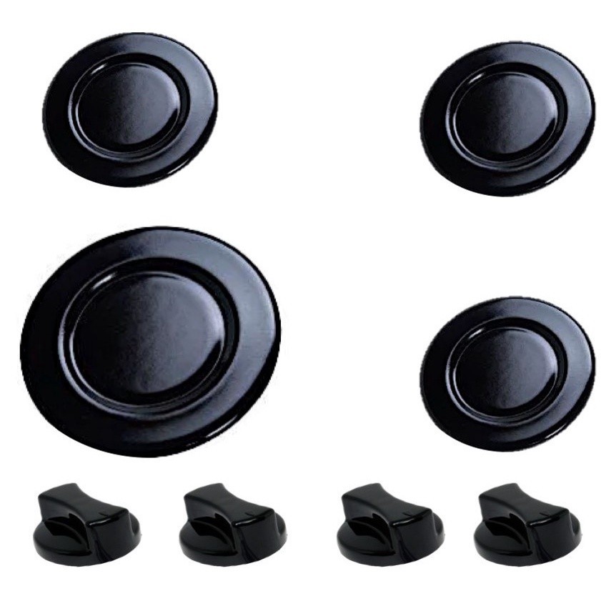 4 botões + Espalhadores do Queimador Cooktop Fogão Fischer