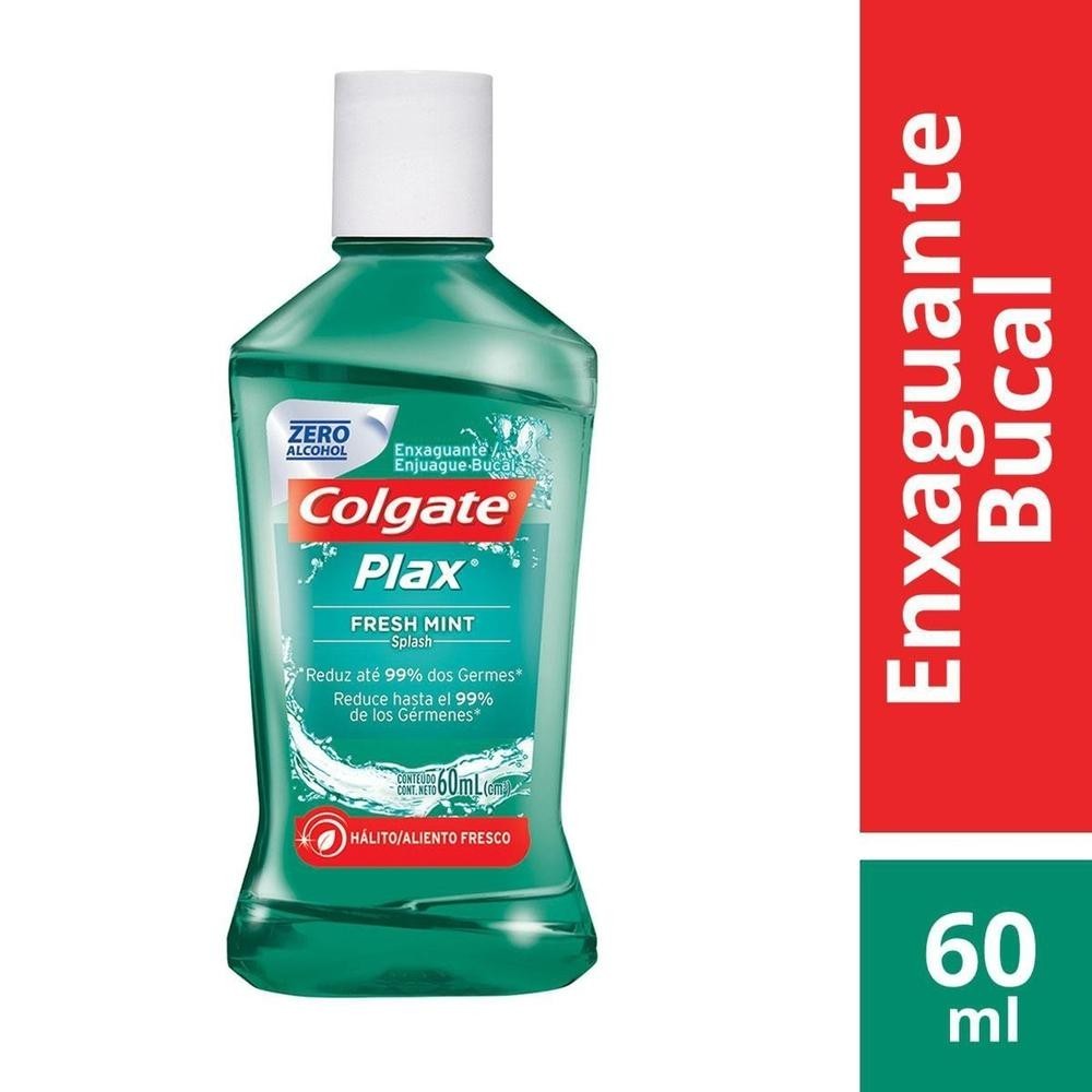 Enxaguante Bucal Colgate Plax Fresh Mint 60ml em Oferta na Shopee