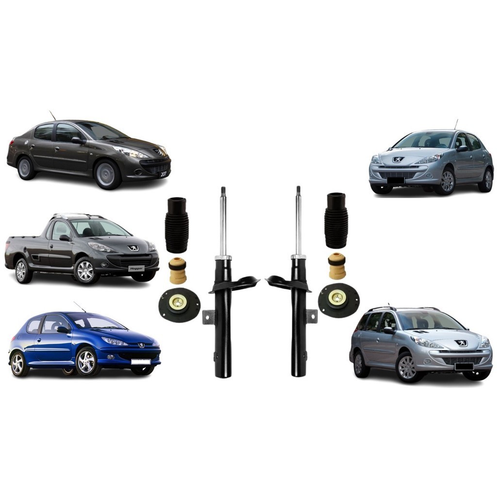 Par Amortecedor Dianteiro 206 207 Coxim Batente Coifa (KIT7273C) em Oferta na Shopee
