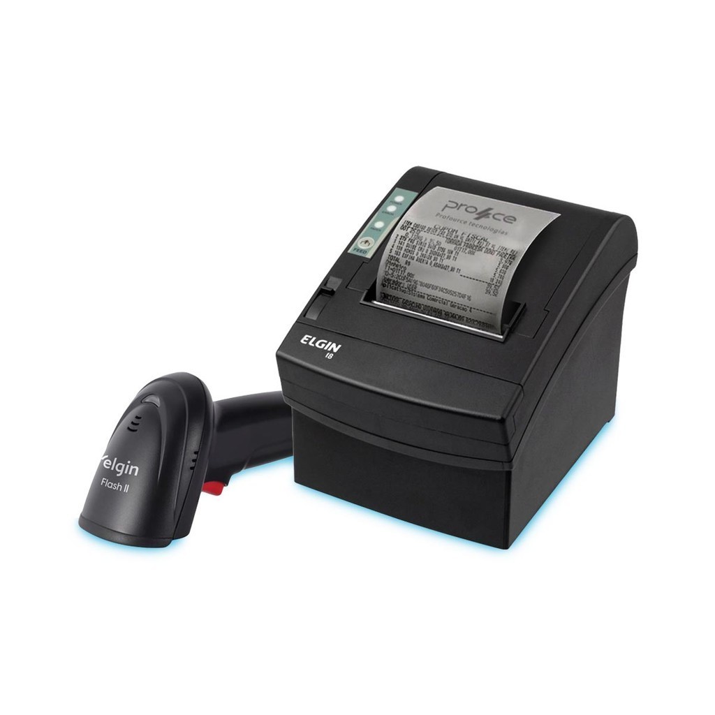 Kit Elgin impressora i8 + Leitor Flash II em Oferta na Shopee