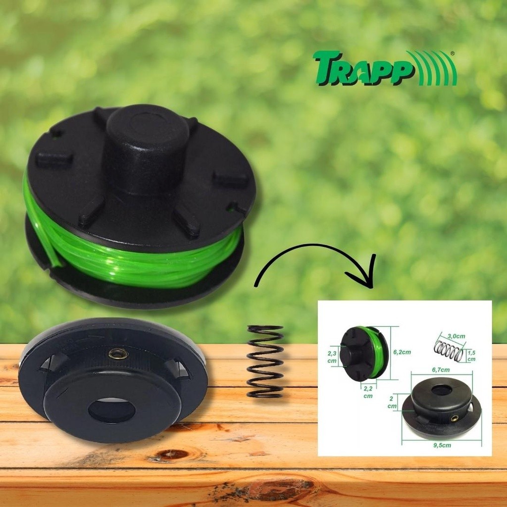 Kit Carretel + Tampa + Mola Trapp Master Super 800-1000 Plus completo em Oferta na Shopee